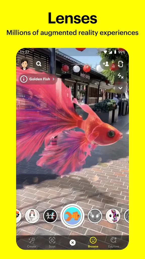Snapchat Mod APK Premium Unlock Latest Version v12.31.0.36 screenshot 3
