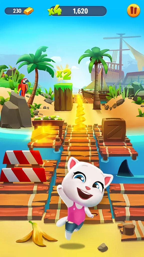 Talking Tom Gold Run Mod APK v6.4.0.2467 (unlimited money and gems) screenshot 2