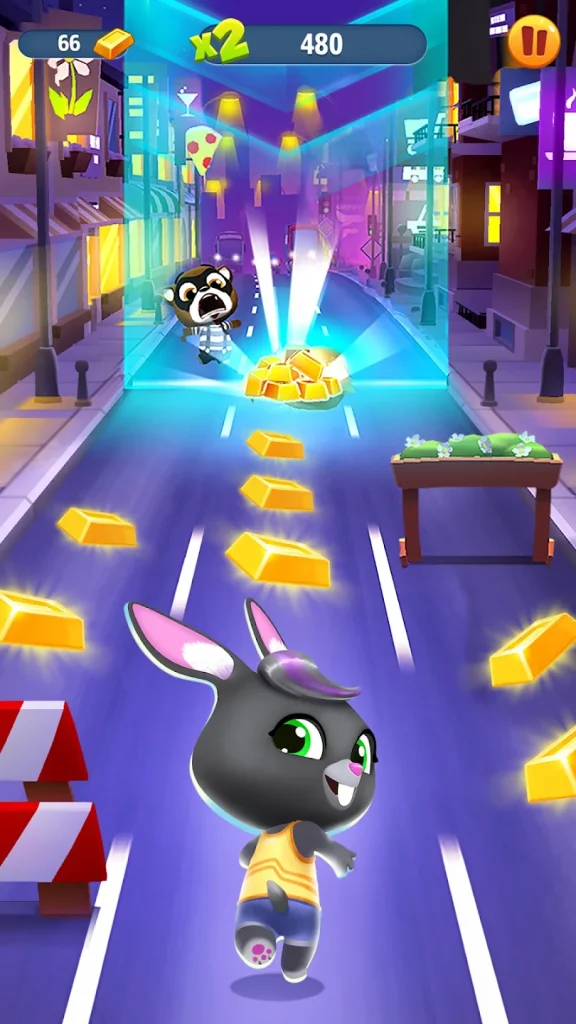 Talking Tom Gold Run Mod APK v6.4.0.2467 (unlimited money and gems) screenshot 3