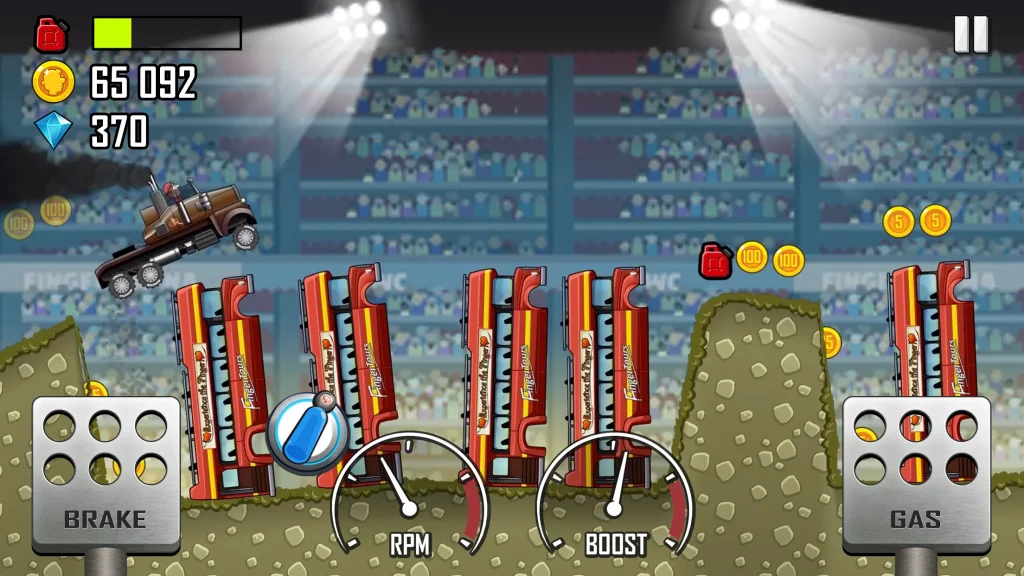 Hill Climb Racing MOD APK v1.58.0 unlimited money diamond and fuel and paint screenshot 4